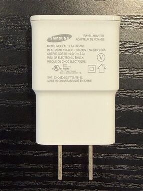 Samsung White Travel Adapter Charger
